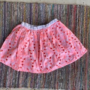 💚 Girls Cat & Jack embroidered floral skirt